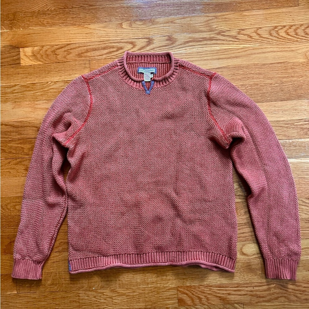 Men's Red Cotton Sweater